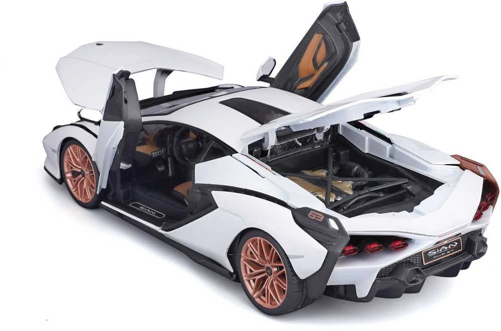 Bburago BBU 1:18 LamborghiniSian FKP37 baltas 11046WT 14378