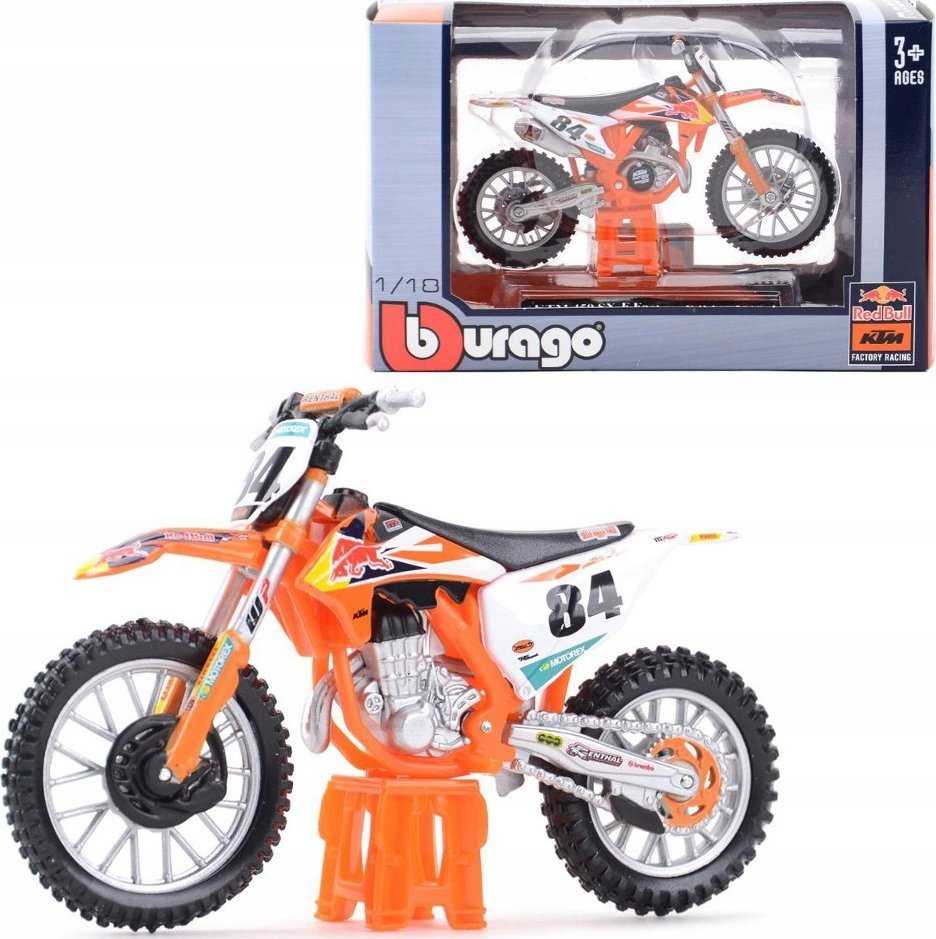 Bburago BBU 1:18 RedBull KTM motociklai 51081 10818