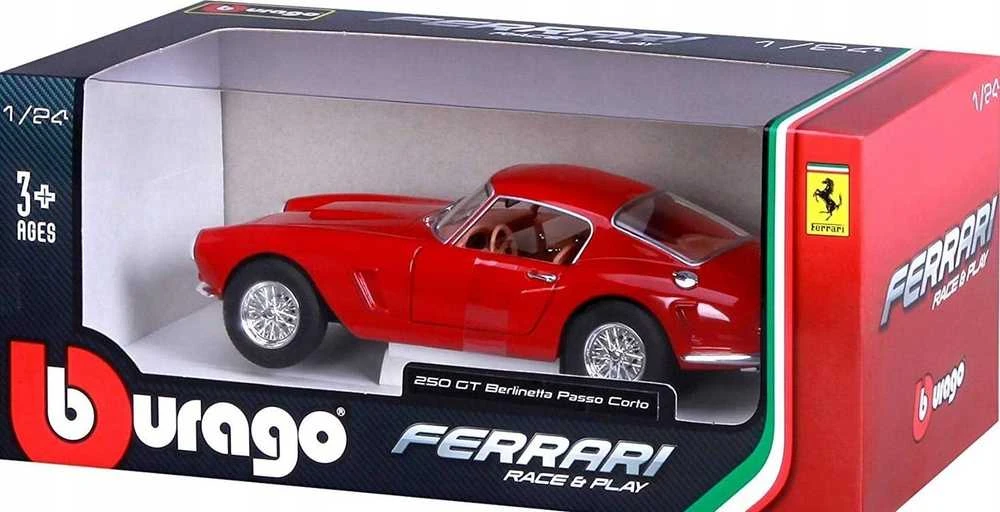 BBURAGO FERRARI automodelis 1/24 Ferrari RP 250 GT Berlinetta Passo Corto, 18-26025