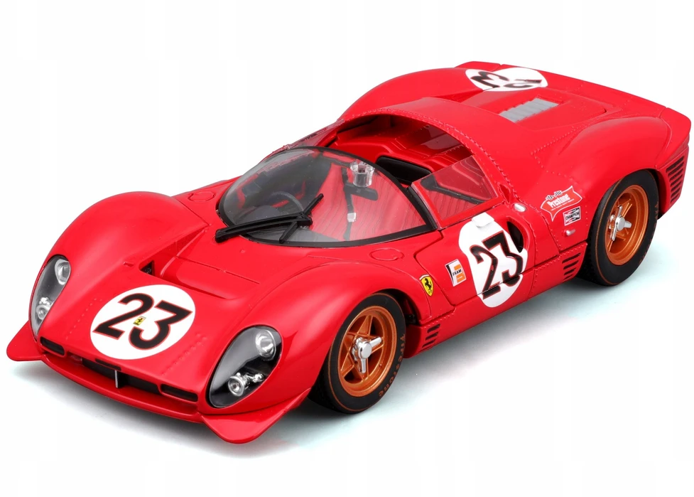 Bburago BBU 1:24 Ferrari Racing 330P4 Daytona Raudona#23 26588