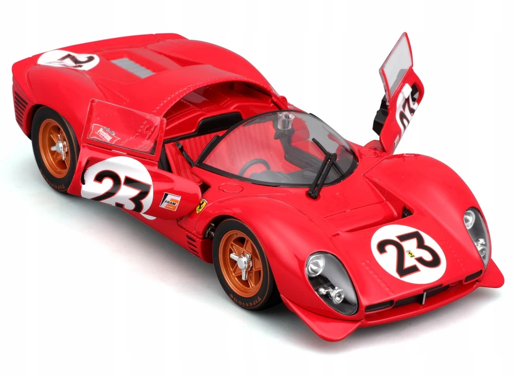 Bburago BBU 1:24 Ferrari Racing 330P4 Daytona Raudona#23 26588