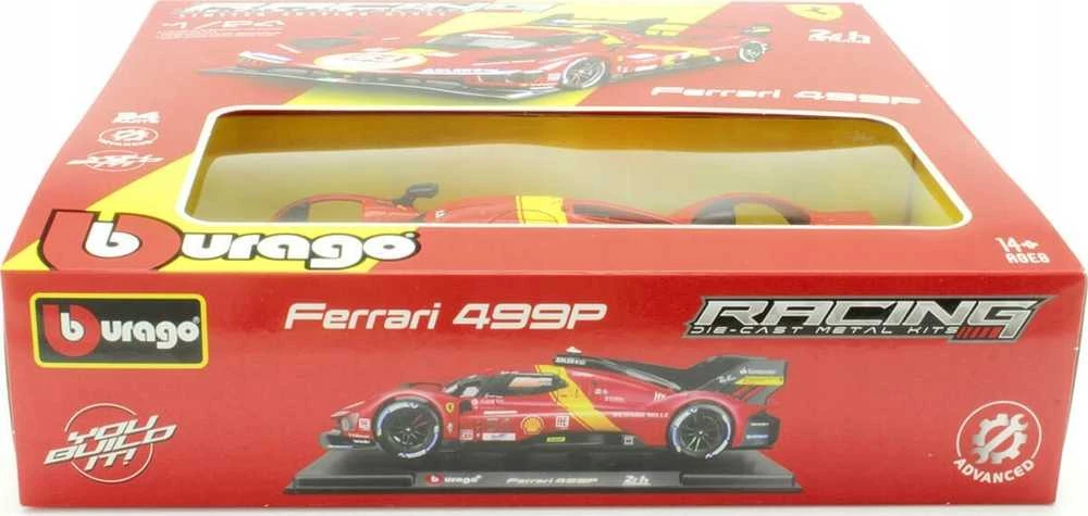 Bburago BBU 1:24 Ferrari Racing modelis KIT499P 26583 65831