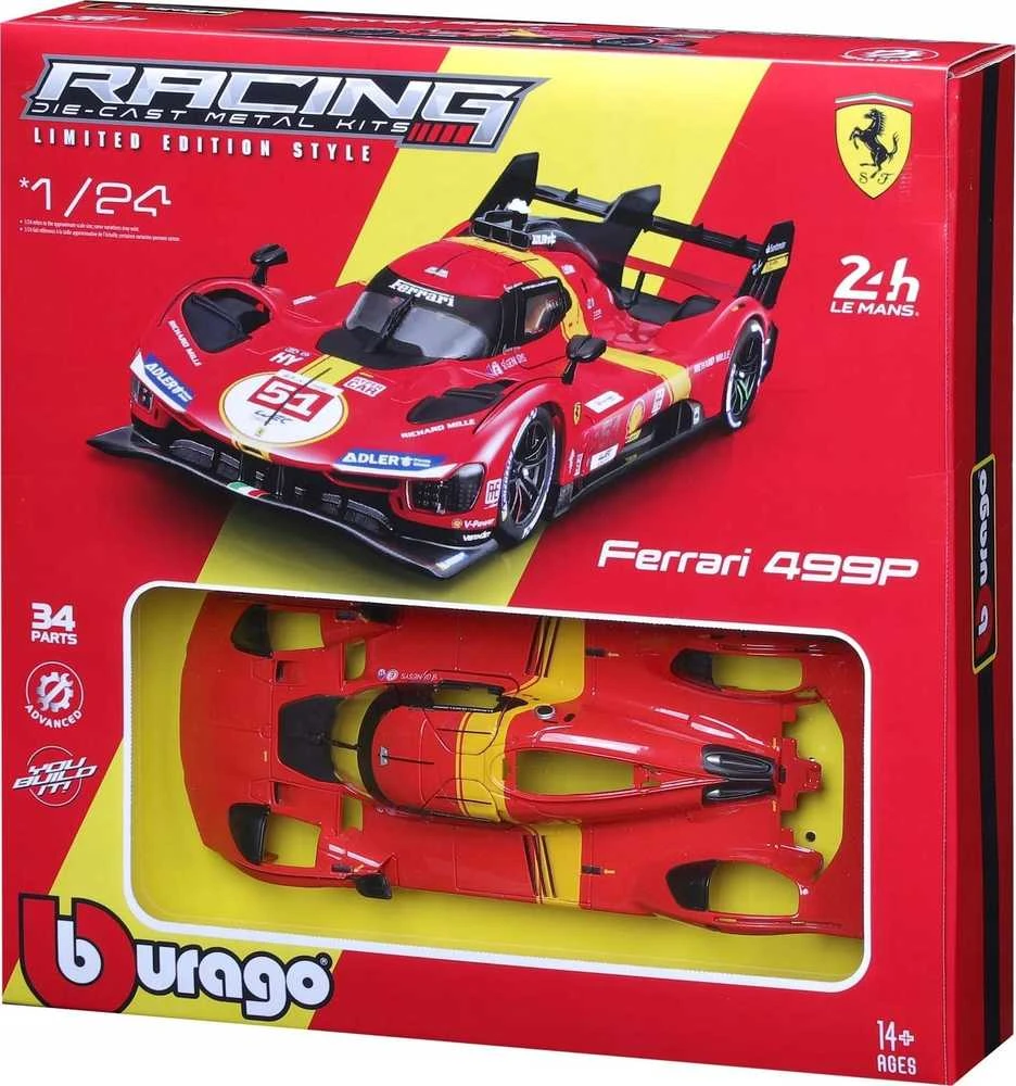 Bburago BBU 1:24 Ferrari Racing modelis KIT499P 26583 65831