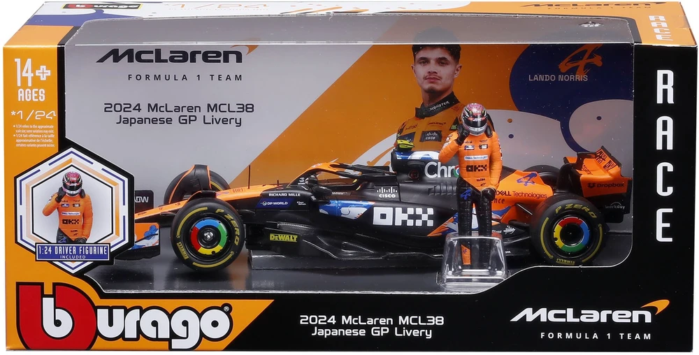 Bburago BBU 1:24 Formula McLarenT LandoNorris 28040_SUZUKA