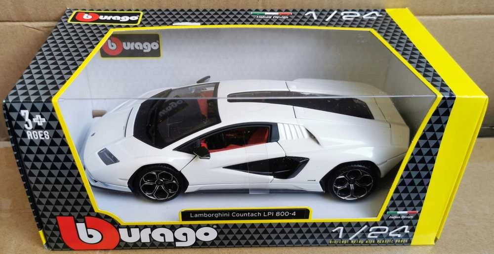 Bburago BBU 1:24 Lamborghini NI Count.800-4 Baltas 21102WT