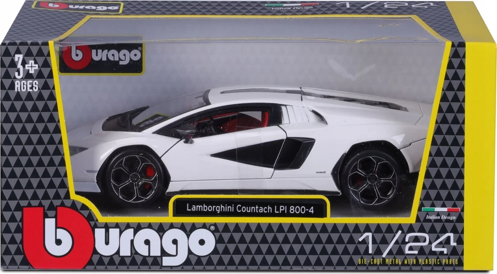 Bburago BBU 1:24 Lamborghini NI Count.800-4 Baltas 21102WT