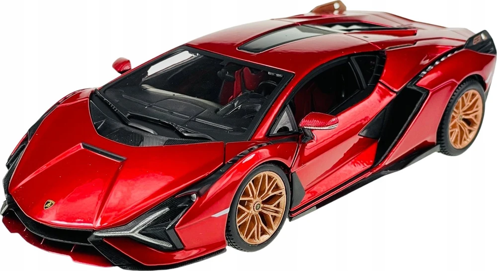 *BBURAGO metal. 1:24 Lamborghini, Sian FKP 37 czer