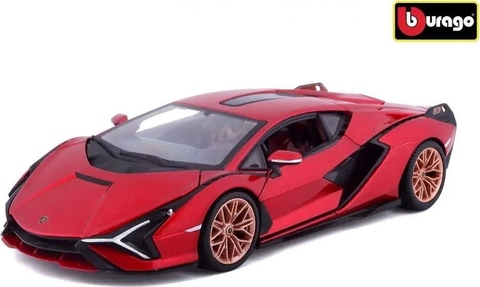 *BBURAGO metal. 1:24 Lamborghini, Sian FKP 37 czer