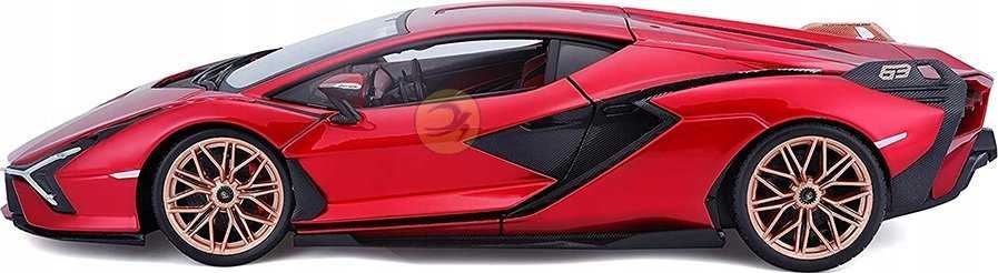 *BBURAGO metal. 1:24 Lamborghini, Sian FKP 37 czer