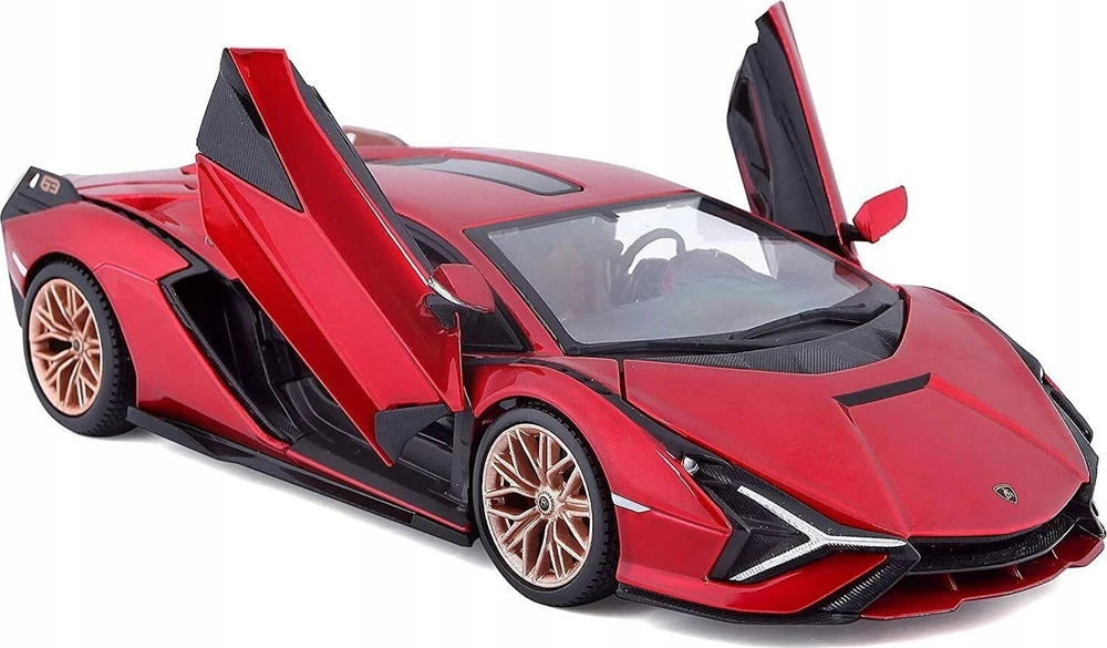 *BBURAGO metal. 1:24 Lamborghini, Sian FKP 37 czer