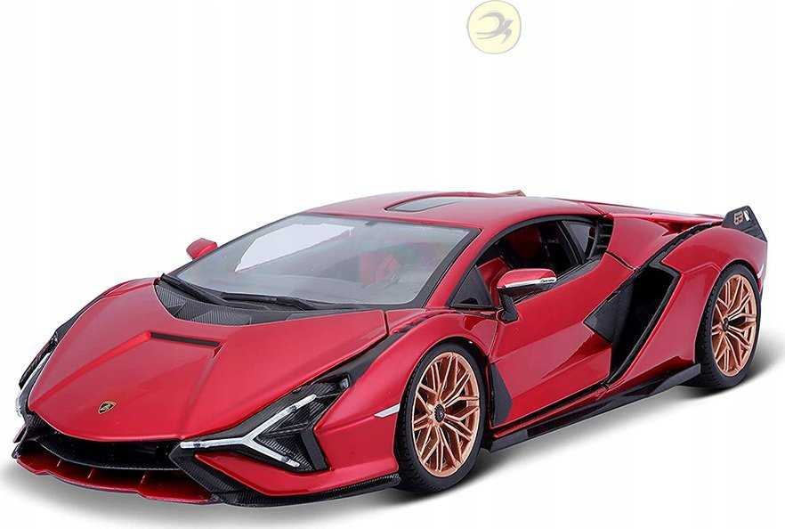 *BBURAGO metal. 1:24 Lamborghini, Sian FKP 37 czer