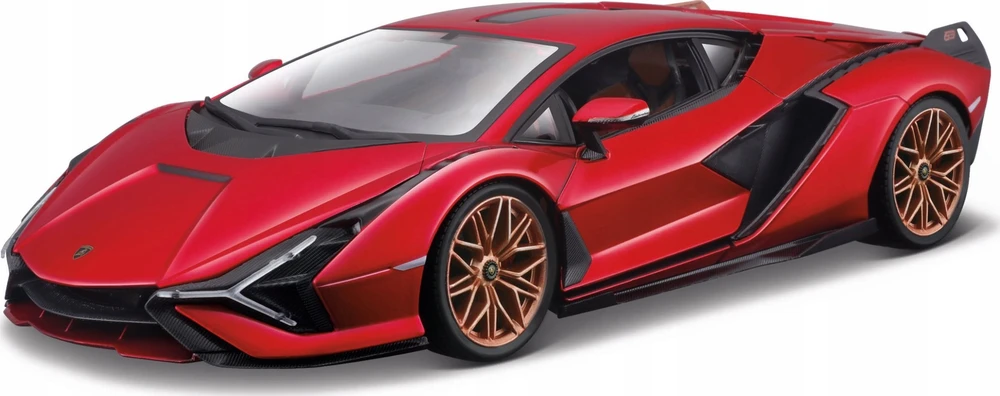*BBURAGO metal. 1:24 Lamborghini, Sian FKP 37 czer
