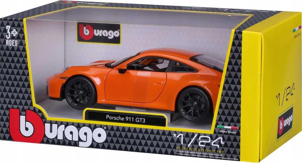 Bburago BBU 1:24 Porsche 911 GT3 oranžinis 21104OG 15290