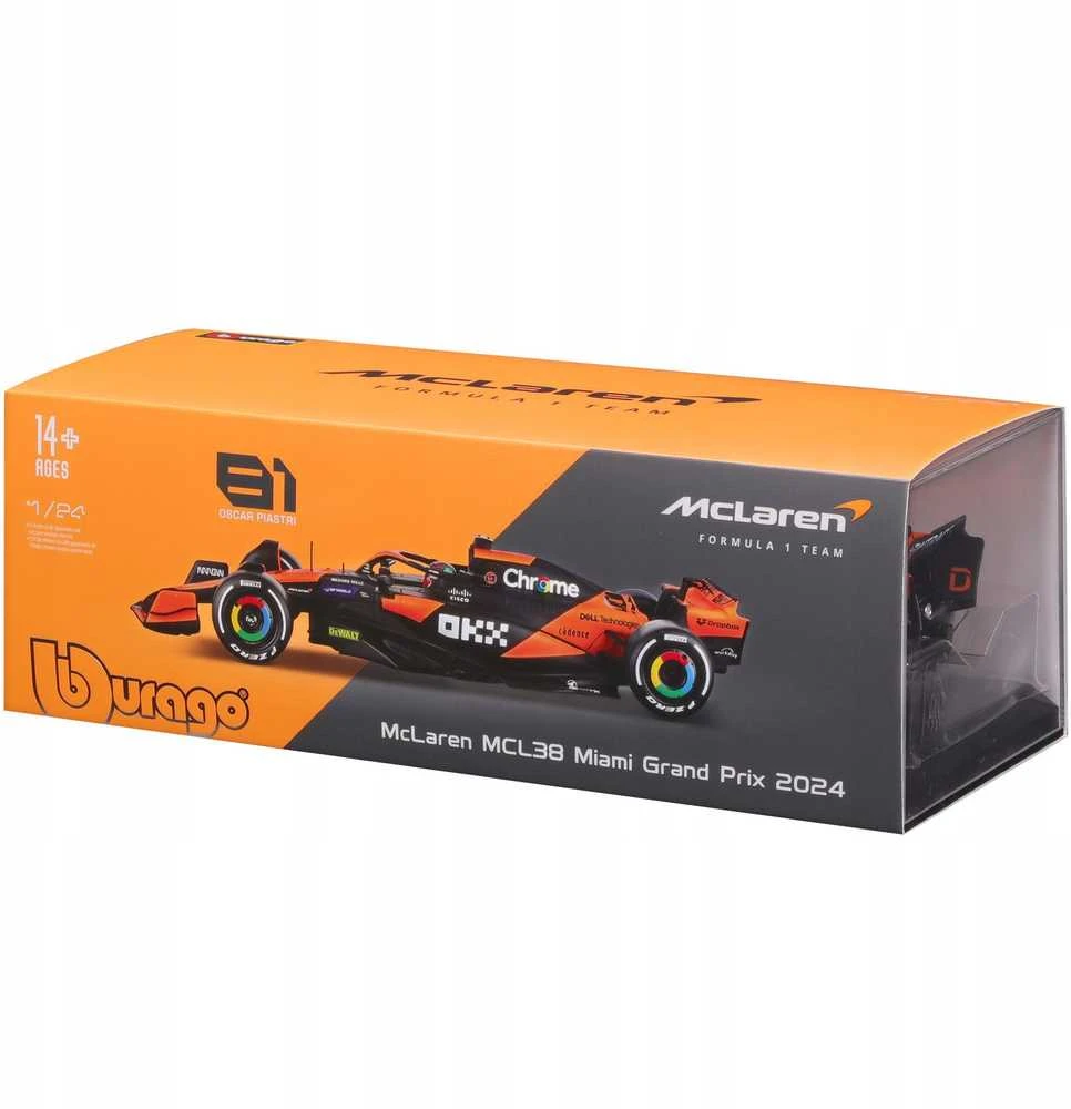Bburago BBU 1:24 „Race F1 McLaren MCL38“ plokštės 28033_81