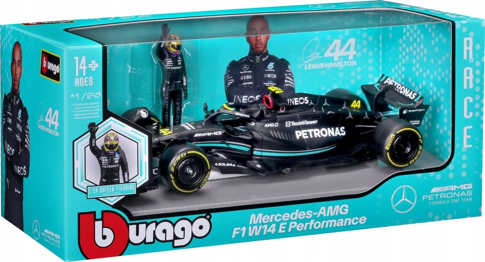 Bburago BBU 1:24 Race F1 Mercedes AMG W14 28037_44 17058
