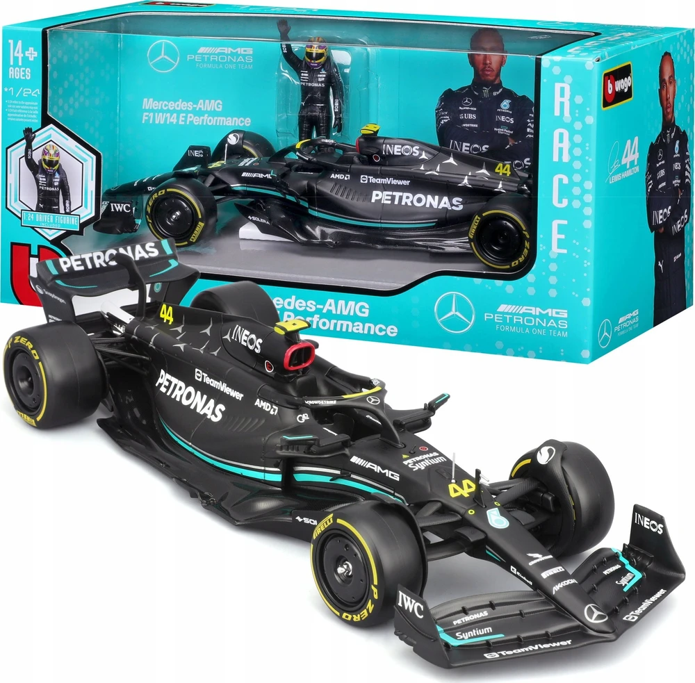 Bburago BBU 1:24 Race F1 Mercedes AMG W14 28037_44 17058