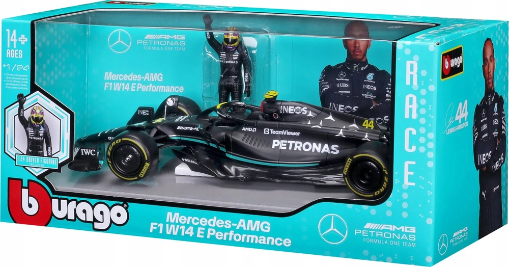 Bburago BBU 1:24 Race F1 Mercedes AMG W14 28037_44 17058