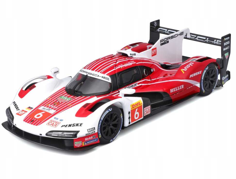 BBURAGO 1:24 lenktyninis automodelis Porsche 963, 18-28042