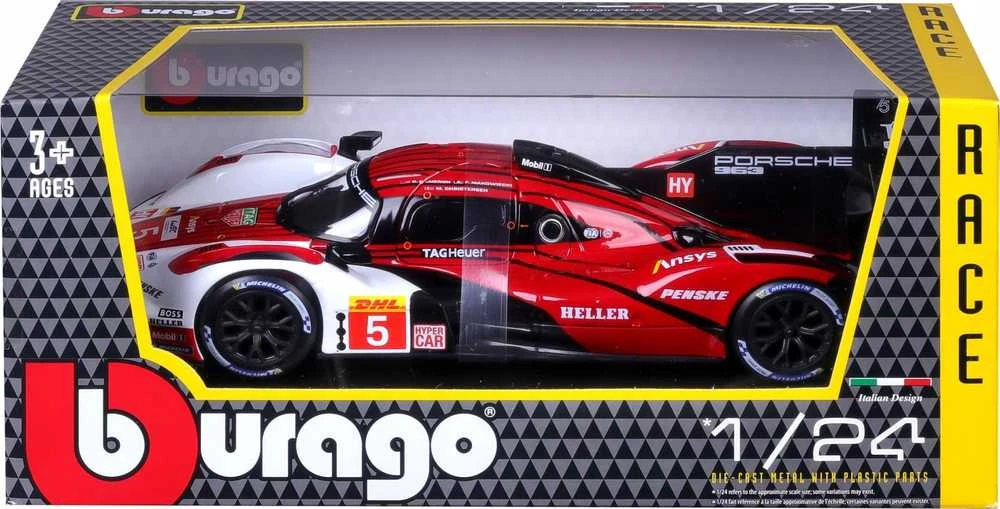 BBURAGO 1:24 lenktyninis automodelis Race - Porsche 963, 18-28022