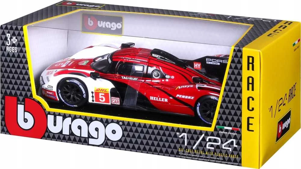 BBURAGO 1:24 lenktyninis automodelis Race - Porsche 963, 18-28022