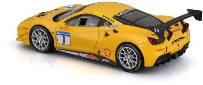 BBURAGO 1:43 lenktyninis automodelis Ferrari 488 Challenge 2017, 18-36306