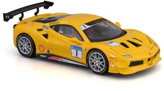BBURAGO 1:43 lenktyninis automodelis Ferrari 488 Challenge 2017, 18-36306