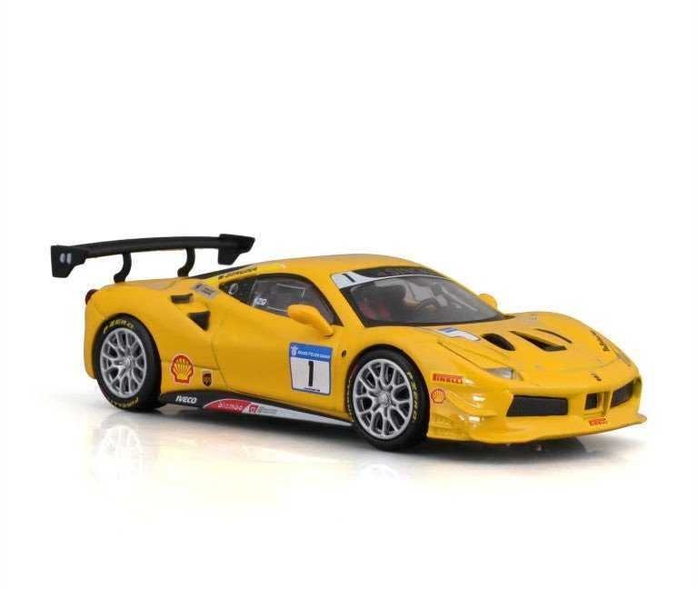 BBURAGO 1:43 lenktyninis automodelis Ferrari 488 Challenge 2017, 18-36306
