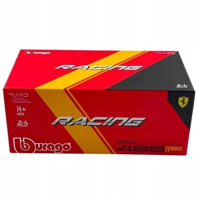Bburago BBU 1:43 Ferrari Racing 499P geltonas 36317