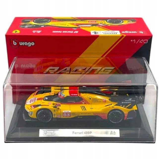 Bburago BBU 1:43 Ferrari Racing 499P geltonas 36317