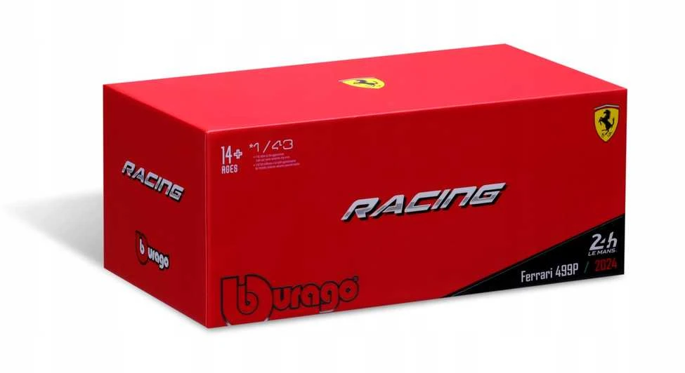 Bburago BBU 1:43 FerrariRacing499P raudona Nr. 50 36316
