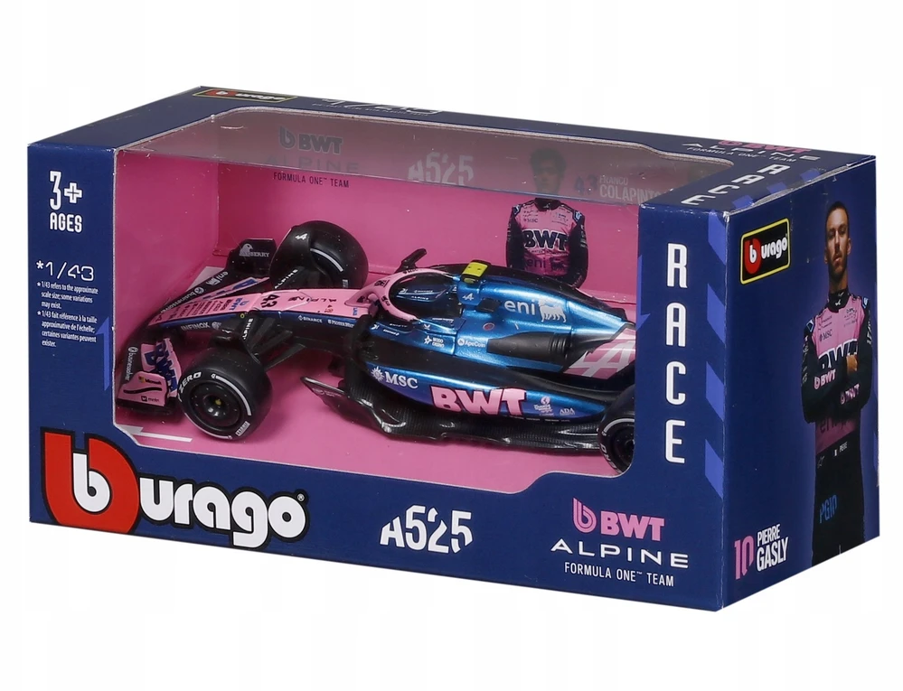 Bburago BBU 1:43 Formula Alpine A525 F.Colapinto 38257_43