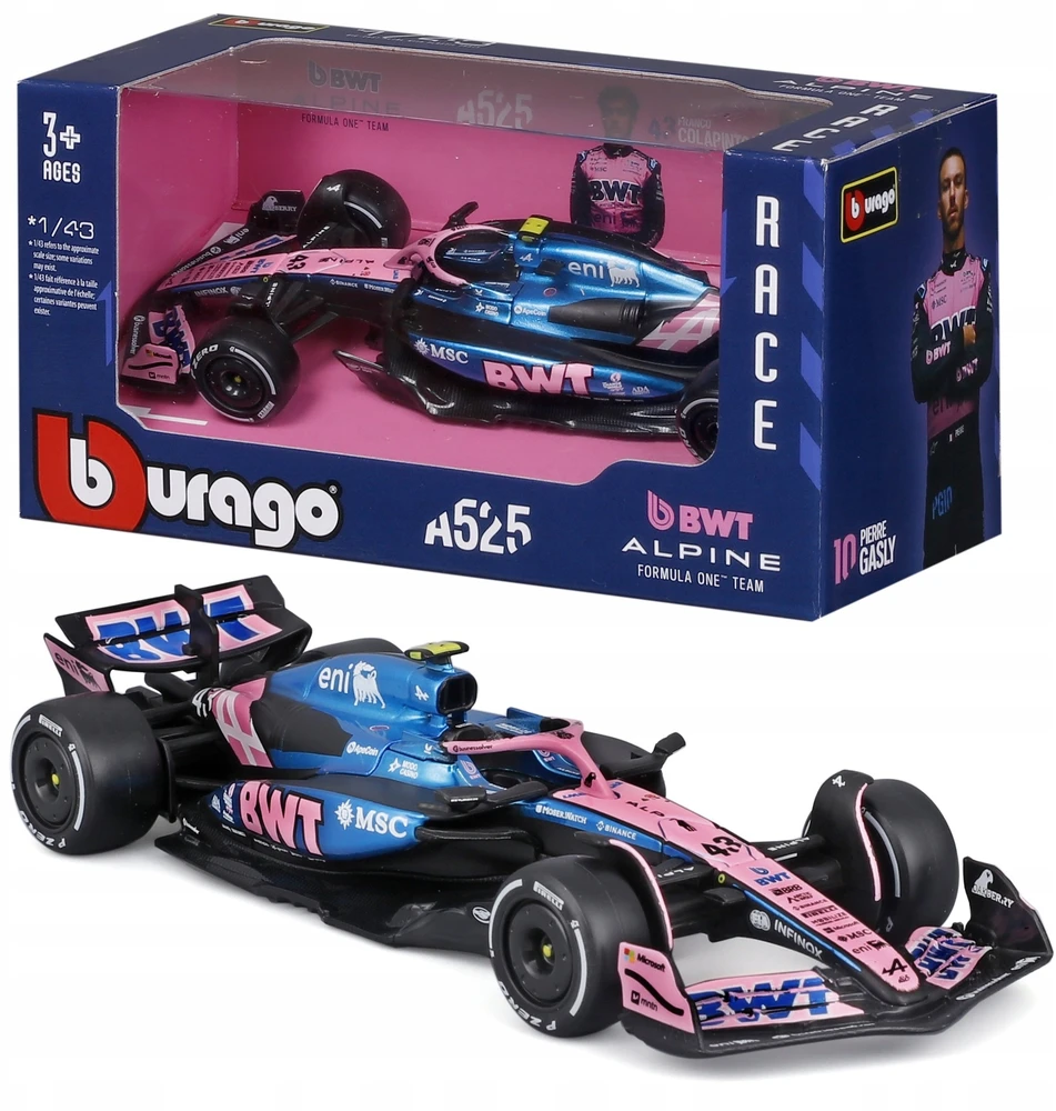 Bburago BBU 1:43 Formula Alpine A525 F.Colapinto 38257_43