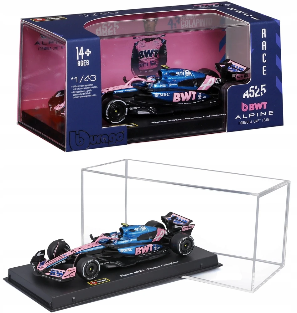 Bburago BBU 1:43 Formula Alpine A525 F.Colapinto 38258_43
