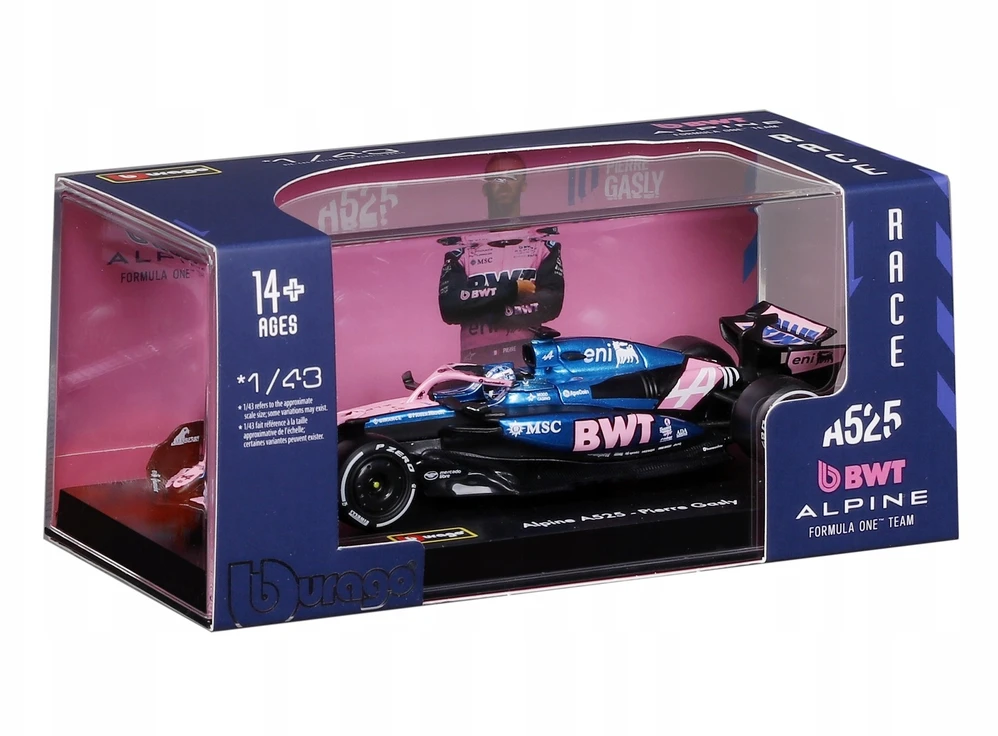 Bburago BBU 1:43 Formula Alpine A525 P.Gasly 38258_10