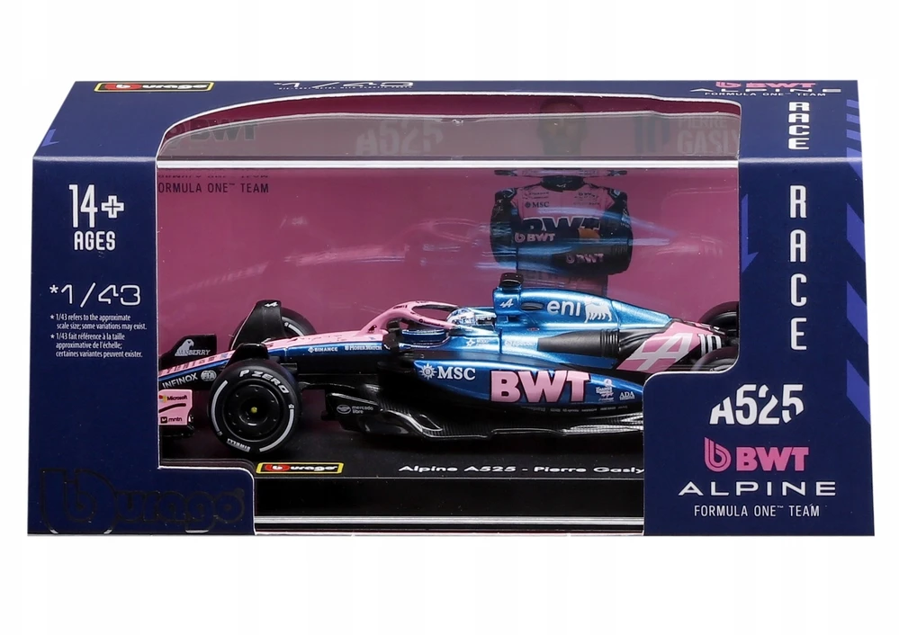 Bburago BBU 1:43 Formula Alpine A525 P.Gasly 38258_10