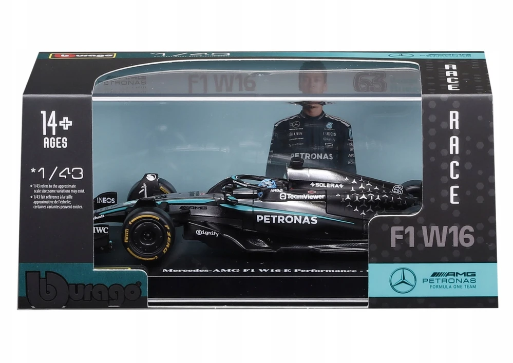 Bburago BBU 1:43 Formula Mercedes AMG G.Russell 38238_63