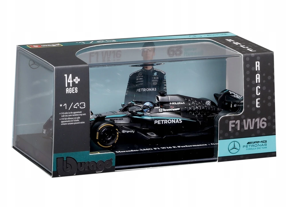 Bburago BBU 1:43 Formula Mercedes AMG G.Russell 38238_63