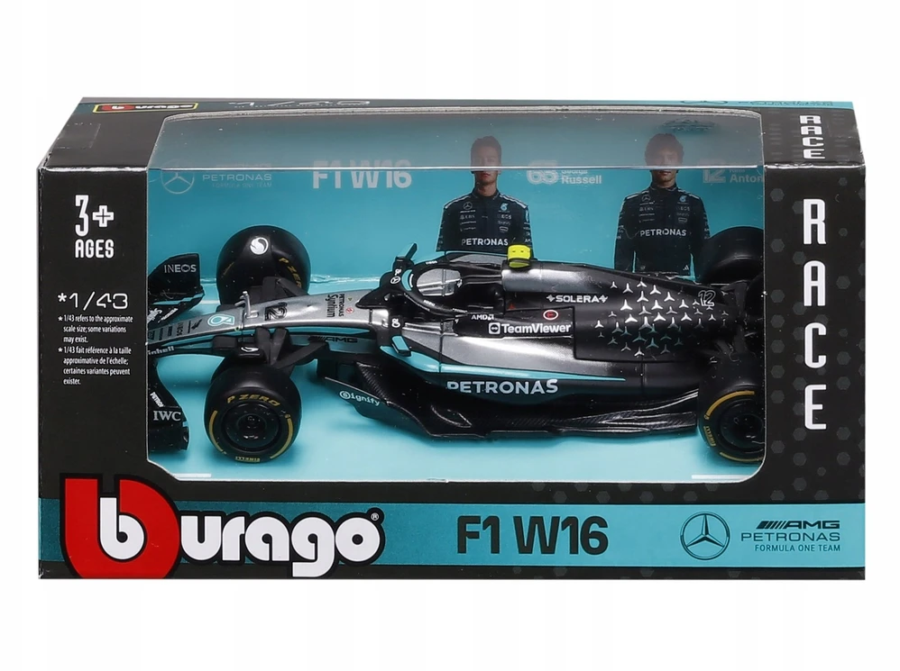 Bburago BBU 1:43 Formula Mercedes AMG K.Antonelli 38237_12
