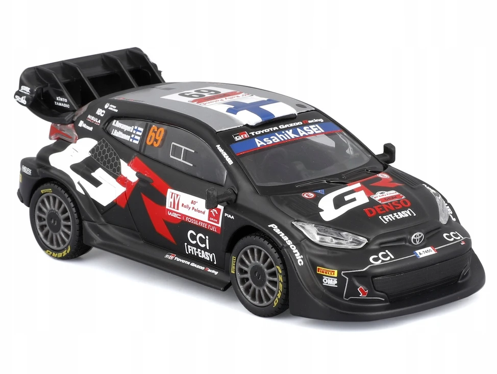 Bburago BBU 1:43 Race 2024 Toyota GR Yaris Rally Hub.38324