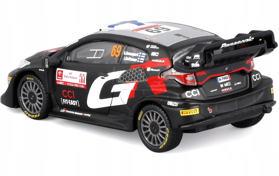 Bburago BBU 1:43 Race 2024 Toyota GR Yaris Rally Hub.38324