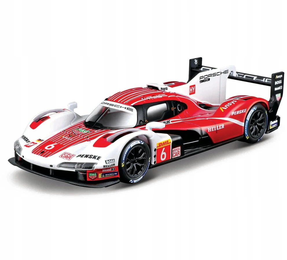 Bburago BBU 1:43 Race Porsche 963 baltas/red 38319 83191