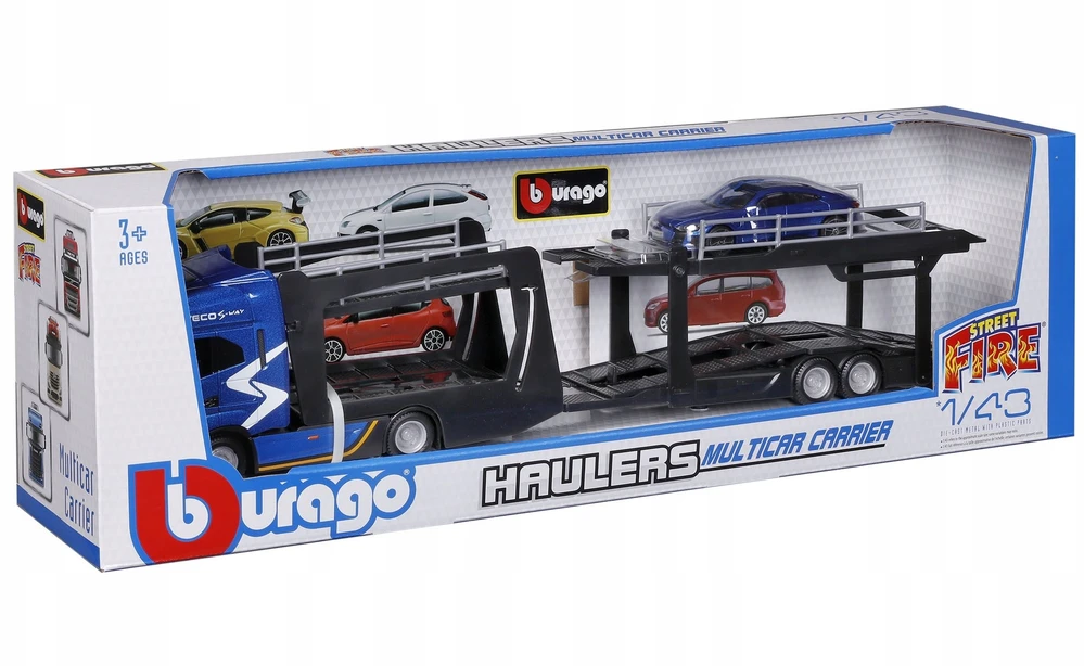 Bburago BBU 1:43 „Street Fire“ daugiavagonis sunkvežimis „Iveco 31475“