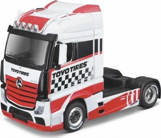 Bburago BBU 1:43 Street Fire HaulersCustom baltas/red 32201