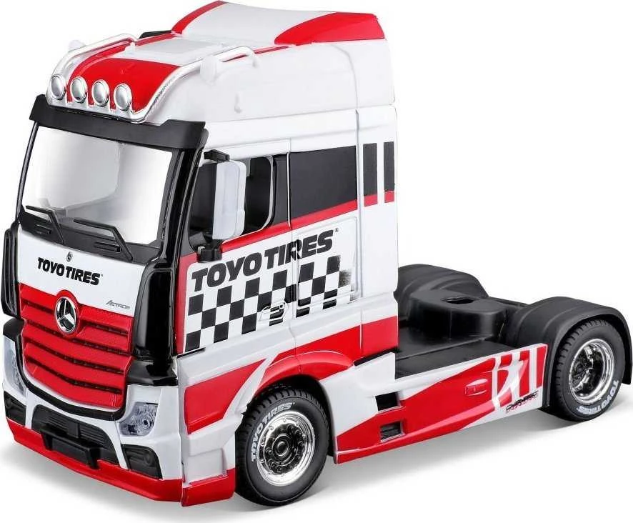 Bburago BBU 1:43 Street Fire HaulersCustom baltas/red 32201