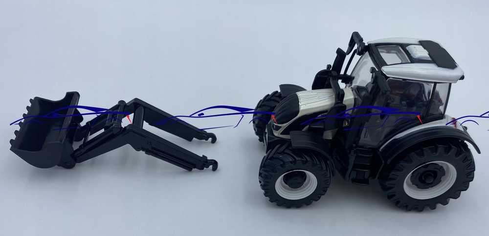 Bburago BBU traktor Valtra su ładowaczem czołowym 31638