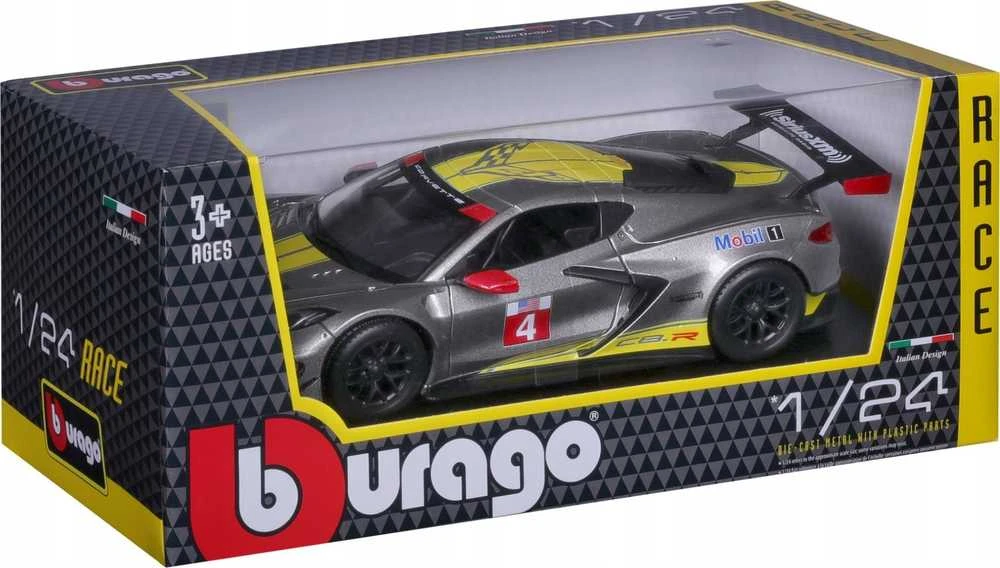 BBURAGO 1:24 automodelis 2020 Chevrolet Corvette C8R, 18-28024