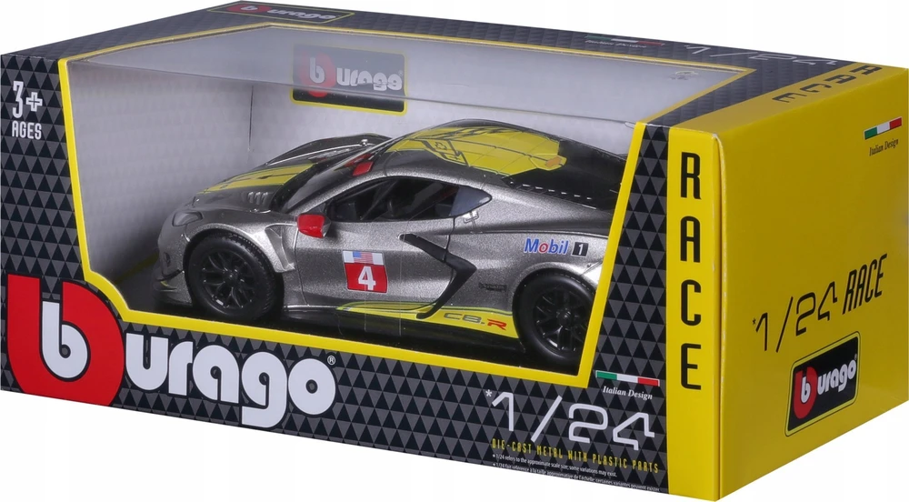 BBURAGO 1:24 automodelis 2020 Chevrolet Corvette C8R, 18-28024