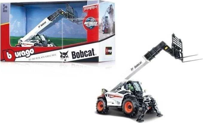 BBURAGO 1:48 teleskopinis krautuvas Bobcat T40.180SLP su padėklų šakėmis, 18-32087