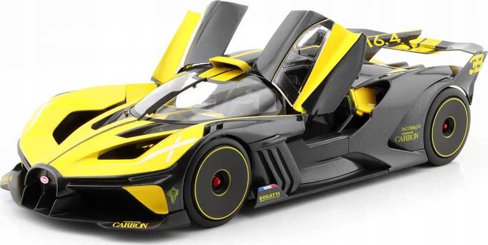 Bburago Bburago Bugatti Bolide, modelis vehicle (yellow/juodas)