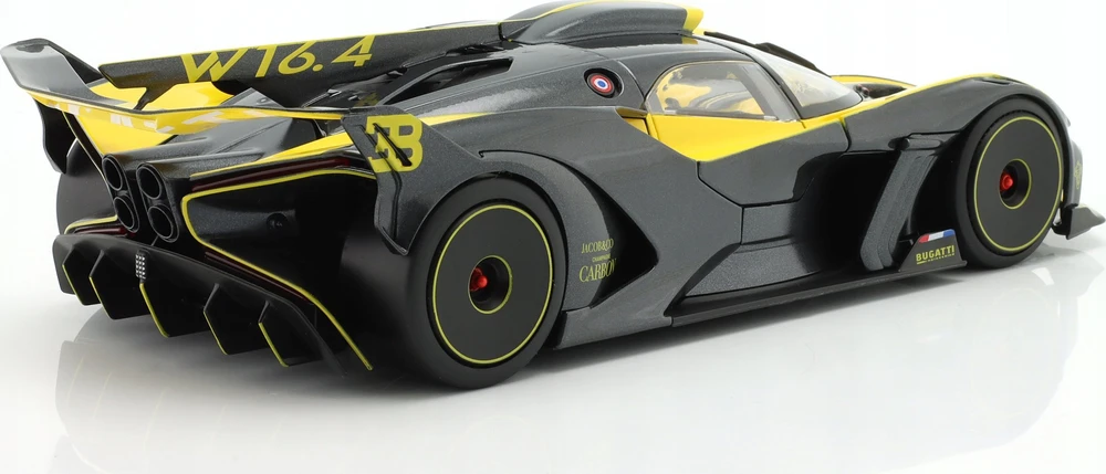 Bburago Bburago Bugatti Bolide, modelis automobilis (geltona/juoda)